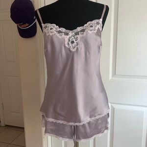 Victoria’s Secret Lavender Lace Trim Pajama Set